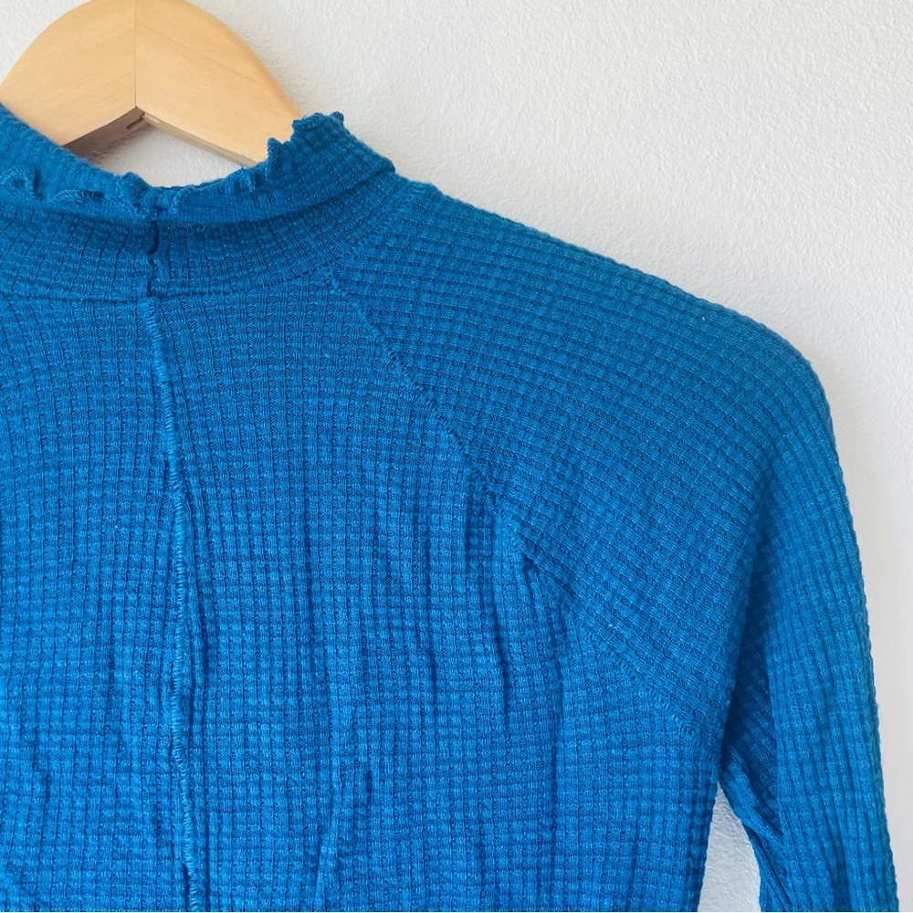 Free People Intimately waffle knit mock turtleneck size S